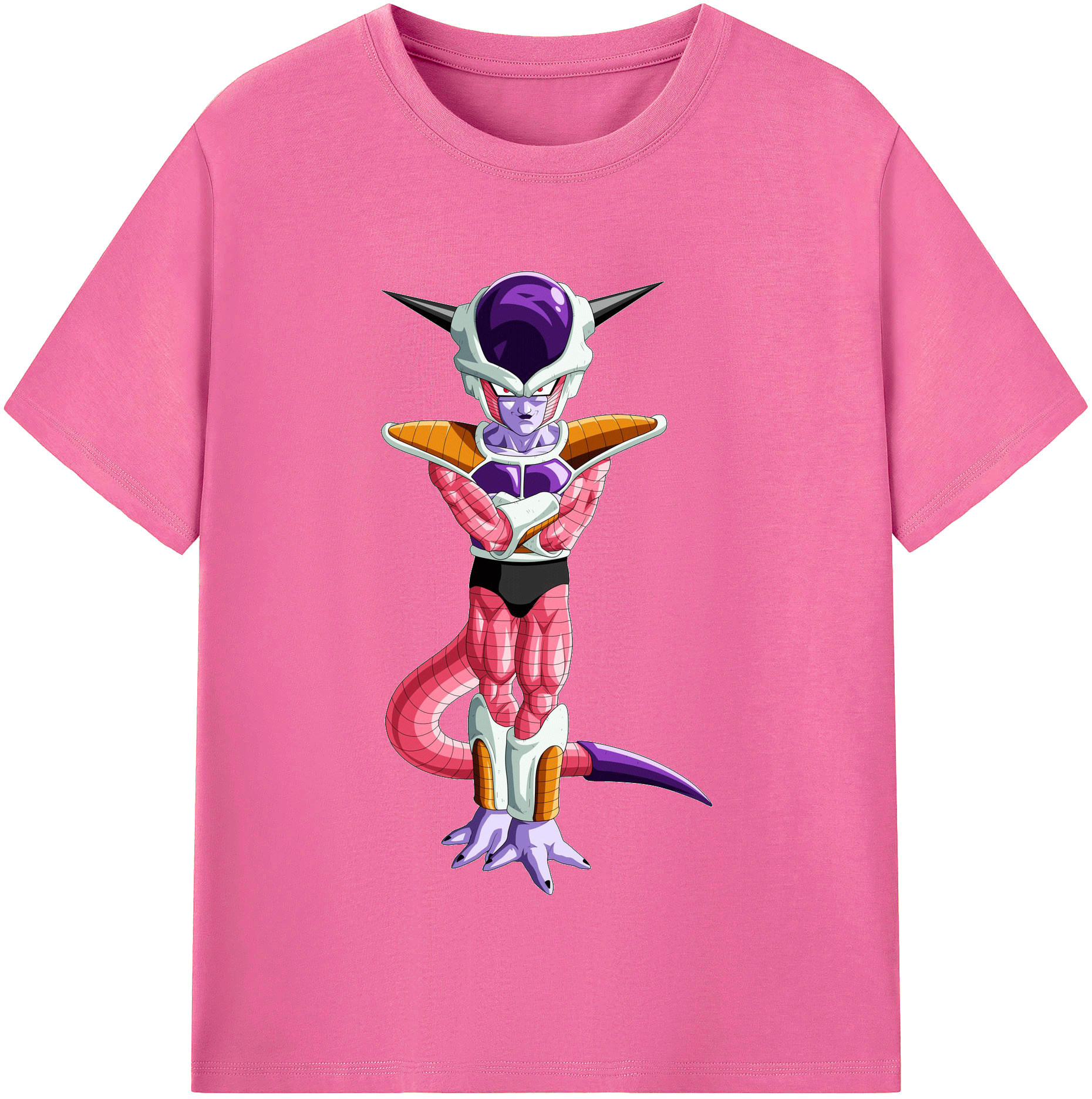 （画像用） ドラゴンボール フリーザ DRAGON BALL Frieza レディースカジュアルプリントTシャツ（綿100％）